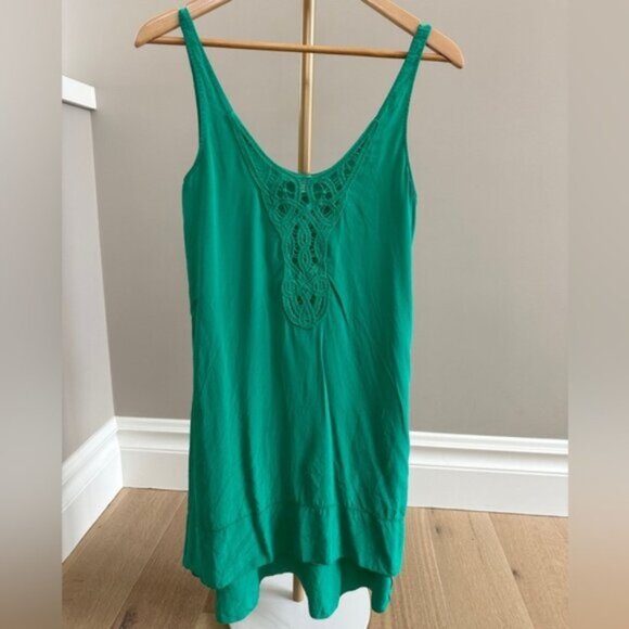Wilfred by Aritzia Emerald Green Silk Cami Dress – Size XXS (Relaxed Fit) - Picture 1 of 8